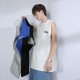 White Sleeveless T-Shirt For Mens